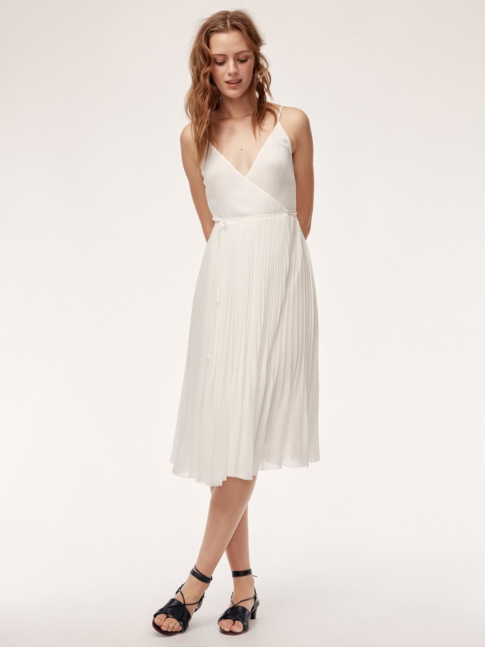 Aritzia White Wilfred Beaune Dress